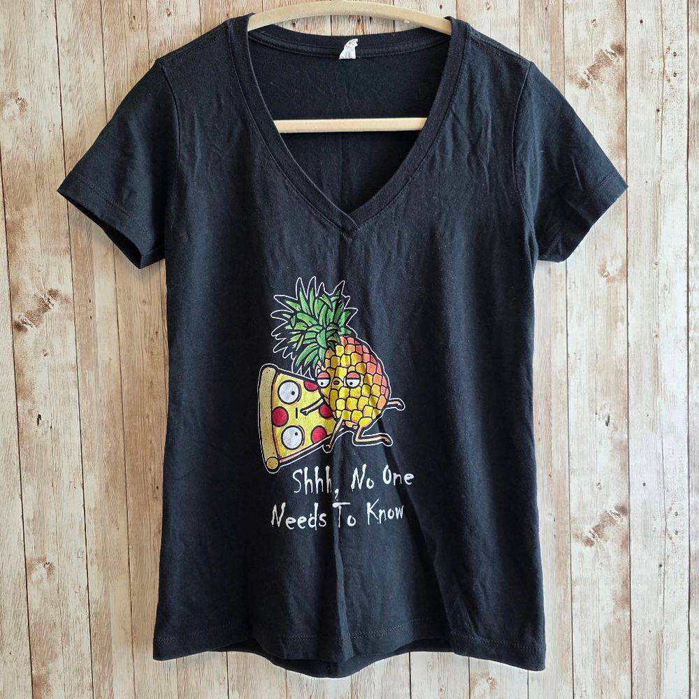 Women's Ideal by Next Level Funny T-shirt, Size XS, Black - Picture 3 of 5